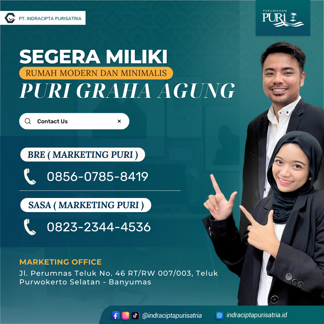 Perumahan terbaik kota Purwokerto Lokasi Strategis Dekat Tengah Kota, Perumahan Terbaik Kota Purwokerto