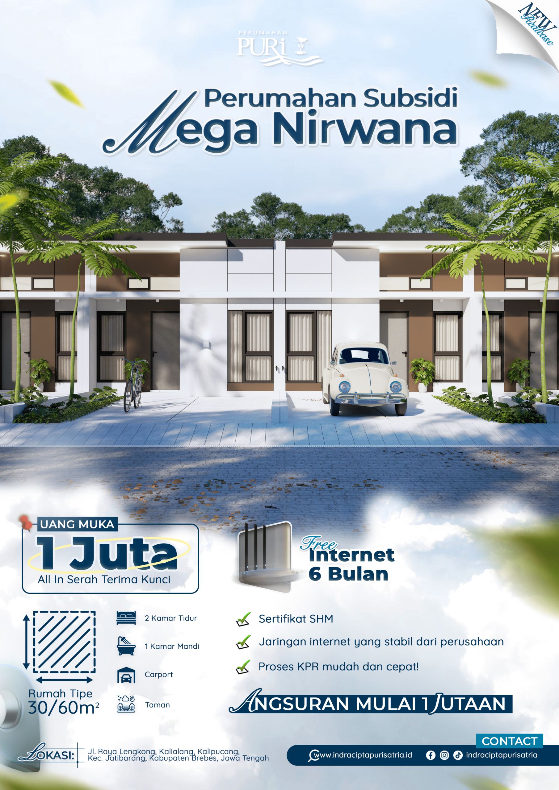 puri mega nirwana perumahan subsidi lokasi dekat kota brebes