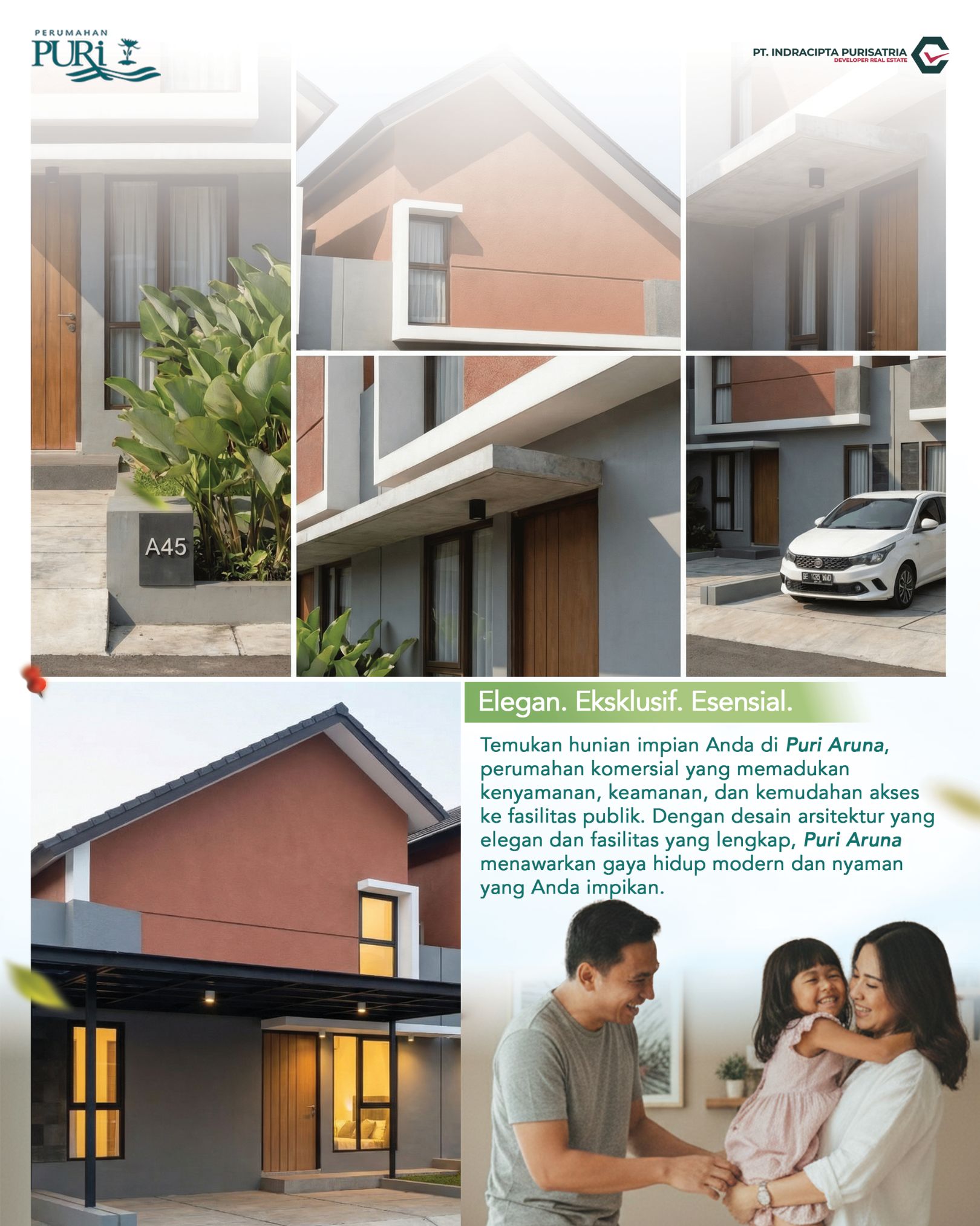 perumahan lokasi strategis di kota Purwokerto Puri Aruna Purwokerto. Cuma 10 menit ke RITA MALL Purwokerto.