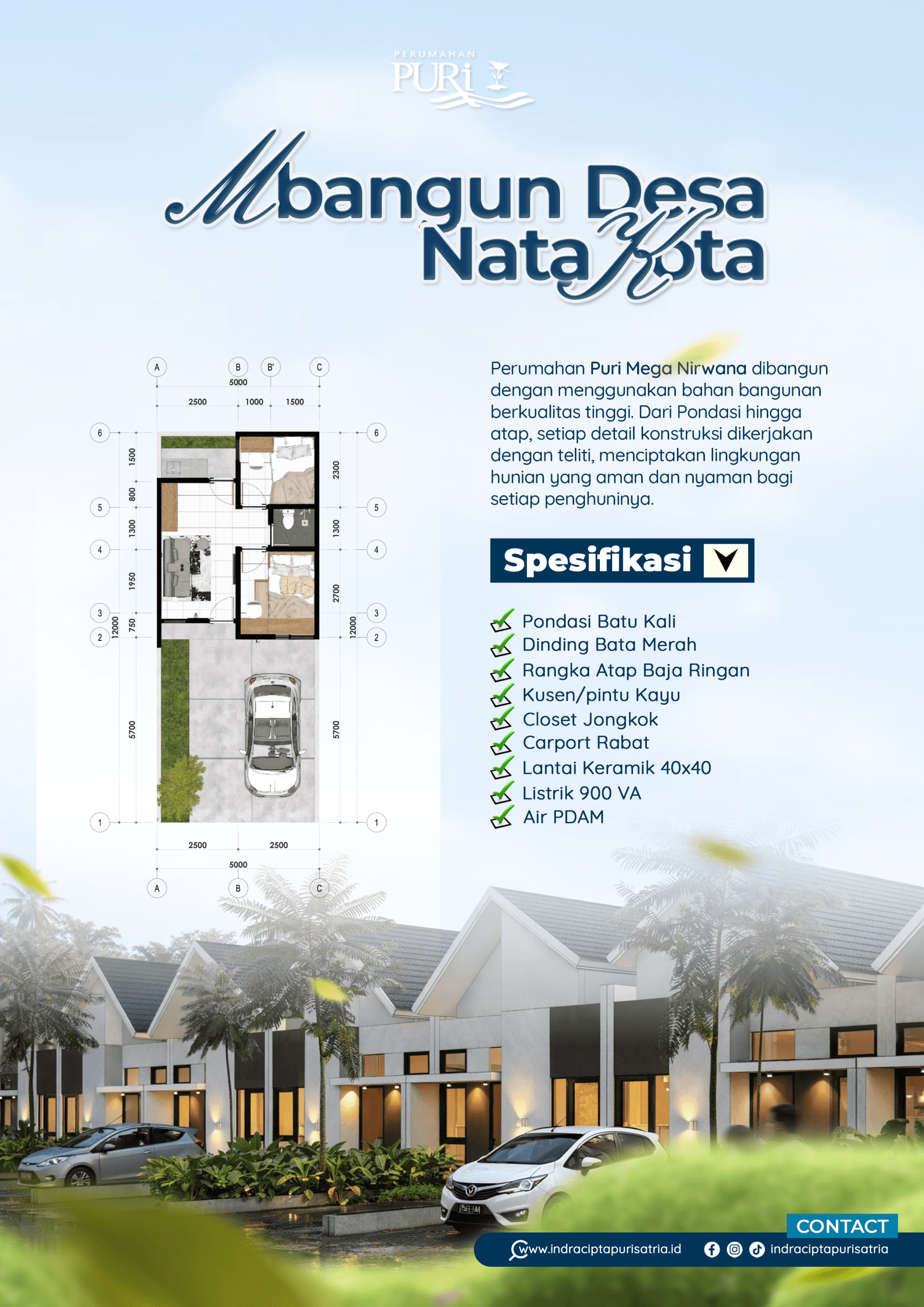 brosur puri mega nirwana brebes perumahan subsidi kota brebes lokasi strategis dekat kota brebes