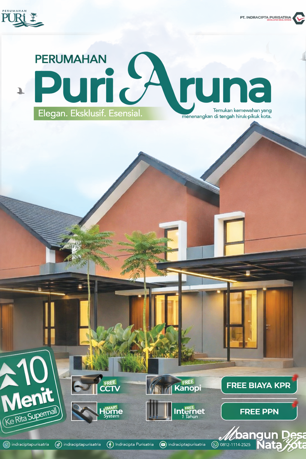 Puri Aruna Perumahan Tengah Kota Purwokerto Lokasi Strategis Dekat Rita Mall Purwokerto